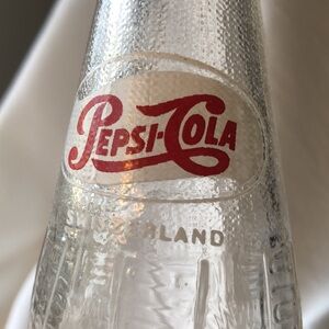 Pepsi-Cola SWITZERLAND vintage clear glass bottle collectible soda pop Swiss